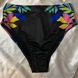 Pink Active NWOT high waisted bikini bottom flower